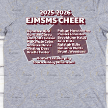 Load image into Gallery viewer, SMS 25-26 Silsbee Tigers Cheer Roster Shirts
